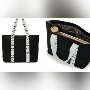 Victoria's Secret Black and White Logo Tote